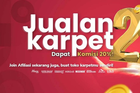Join AFILIASI, Dapatkan KOMISI 20% bersama Carpet Shop Indonesia