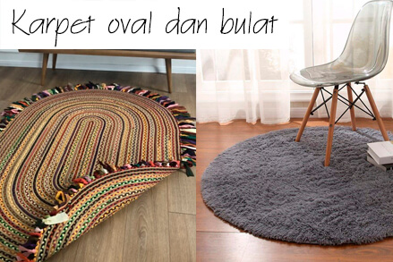 Karpet oval atau bulat