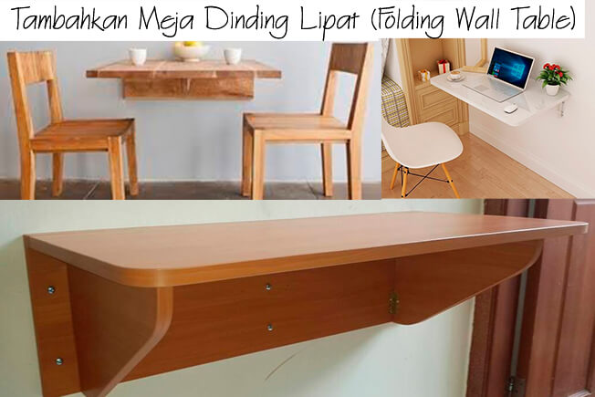 Tambahkan Meja Dinding Lipat Folding Wall Table