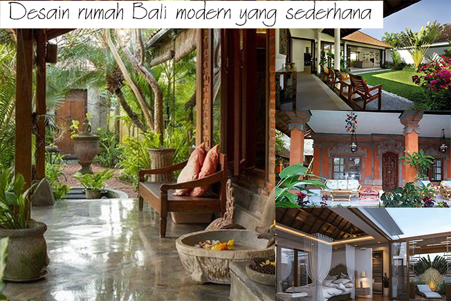 Desain rumah Bali modern yang sederhana
